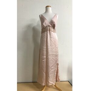 Angela Moda Silk Blend Lace Nightgown